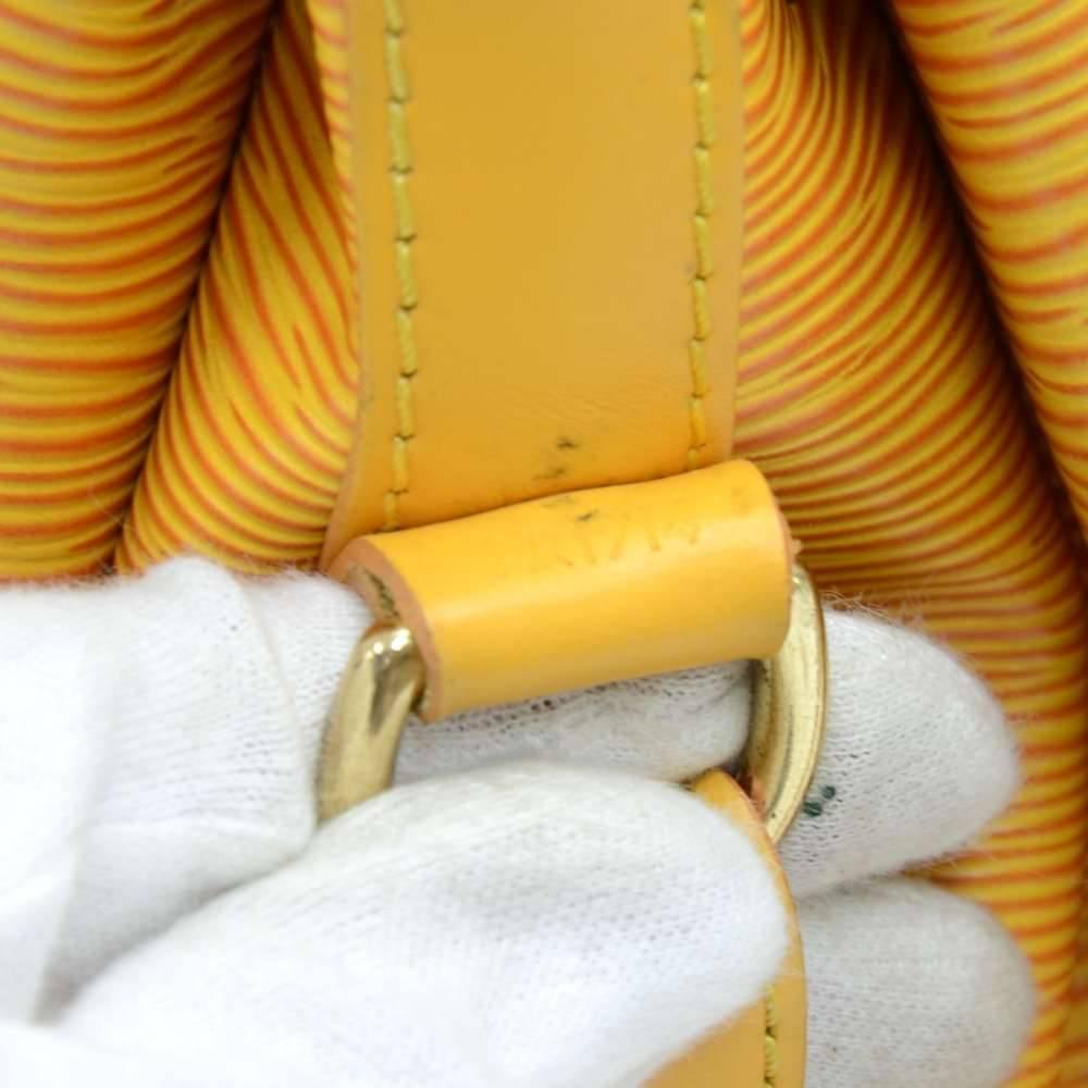 Vintage Louis Vuitton Petit Noe Yellow Epi Leather Shoulder Bag  5