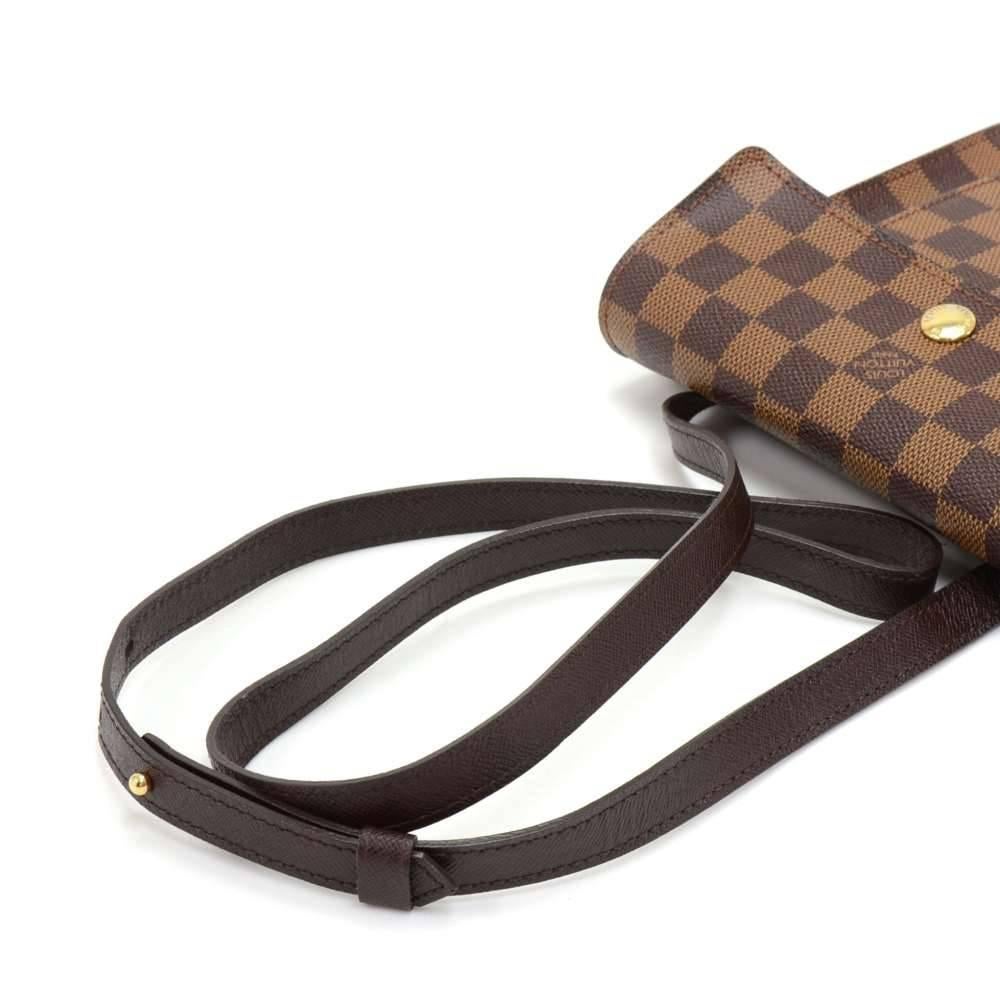 Women's Vintage Louis Vuitton Pimlico Ebene Damier Canvas Crossbody Bag