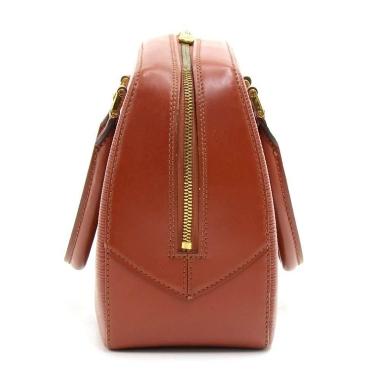 Louis Vuitton Red Epi Leather Sablon Satchel Bag Louis Vuitton