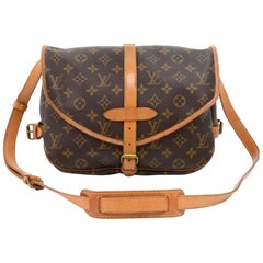 Vintage Louis Vuitton Saumur 30 Monogram Canvas Shoulder Bag