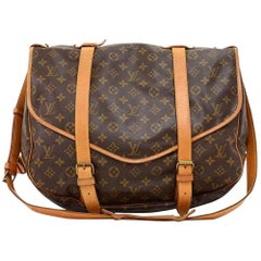 Vintage Louis Vuitton Saumur 43 XL Monogram Canvas Shoulder Bag