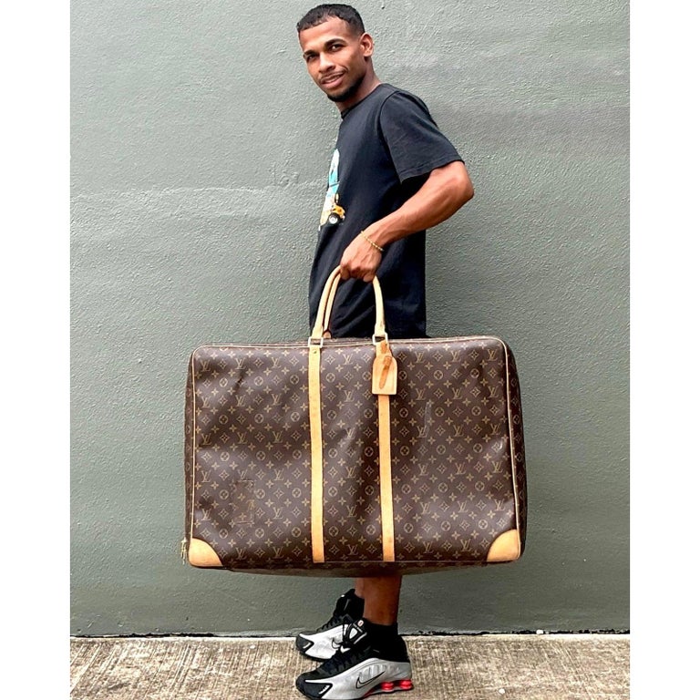 Vintage Louis Vuitton Sirius 70 Soft Sided Suitcase For Sale at