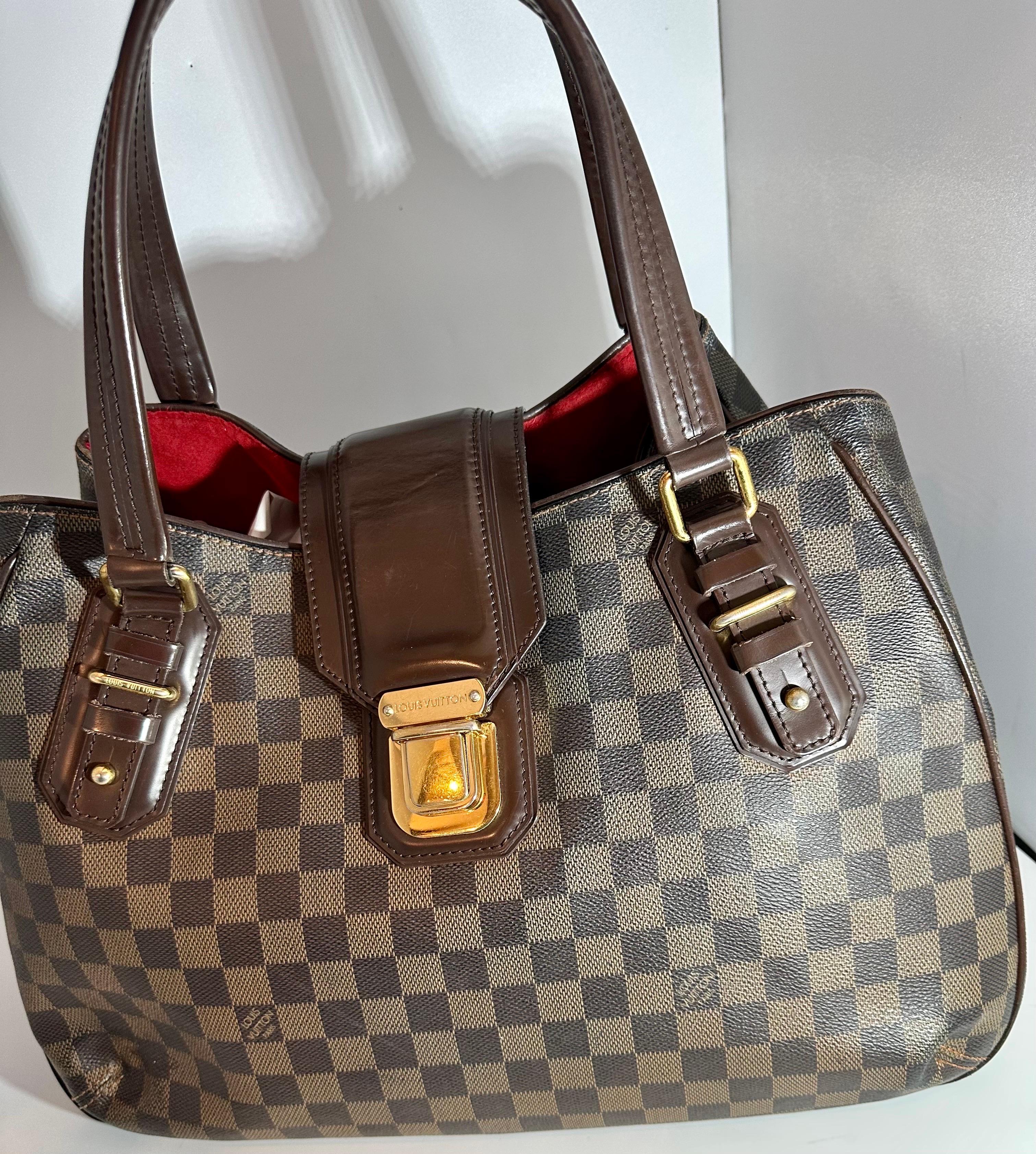 Vintage  Louis Vuitton Sistina Shoulder Bag Damier GM Handbag 4