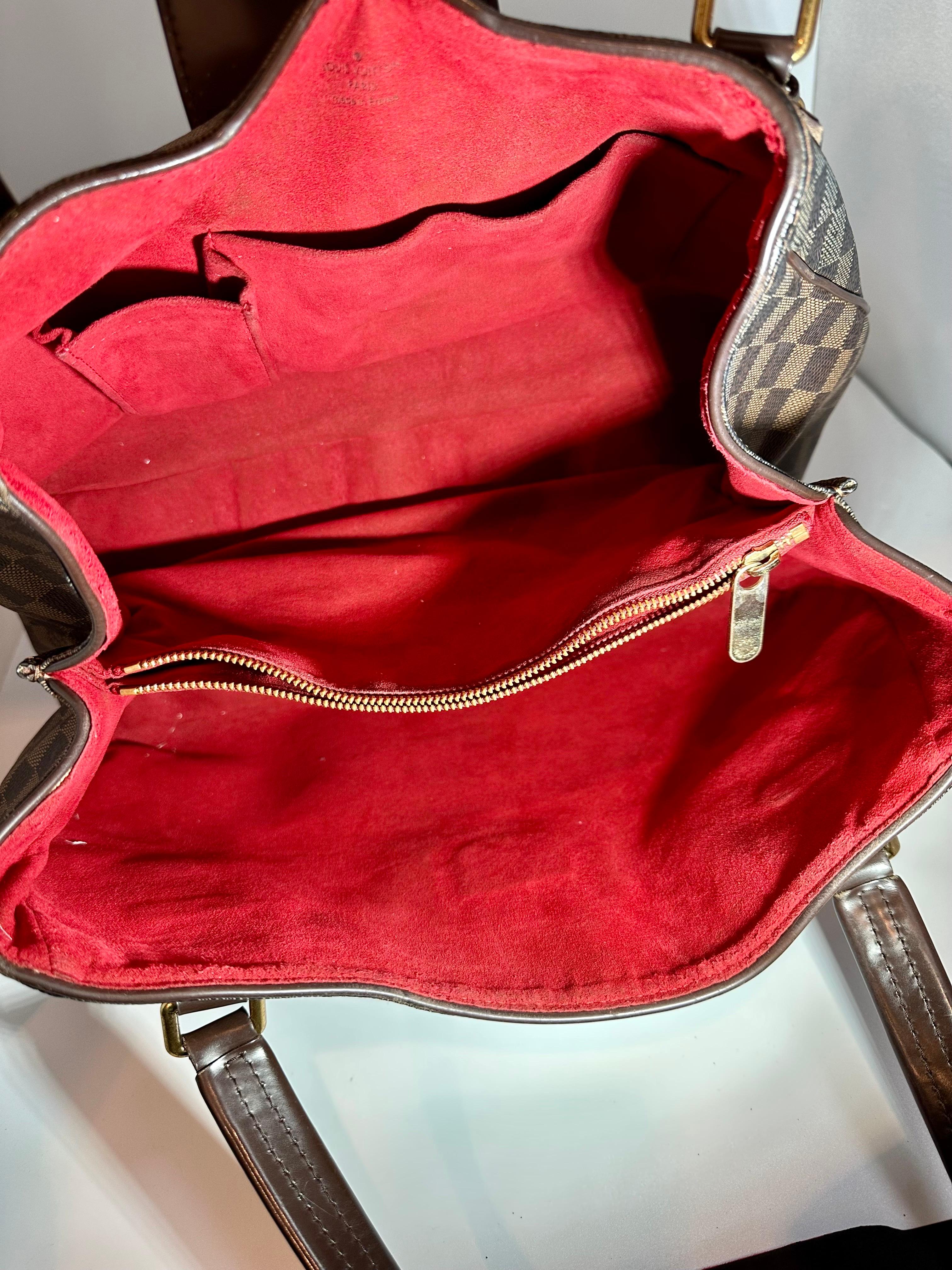 Vintage  Louis Vuitton Sistina Shoulder Bag Damier GM Handbag 7