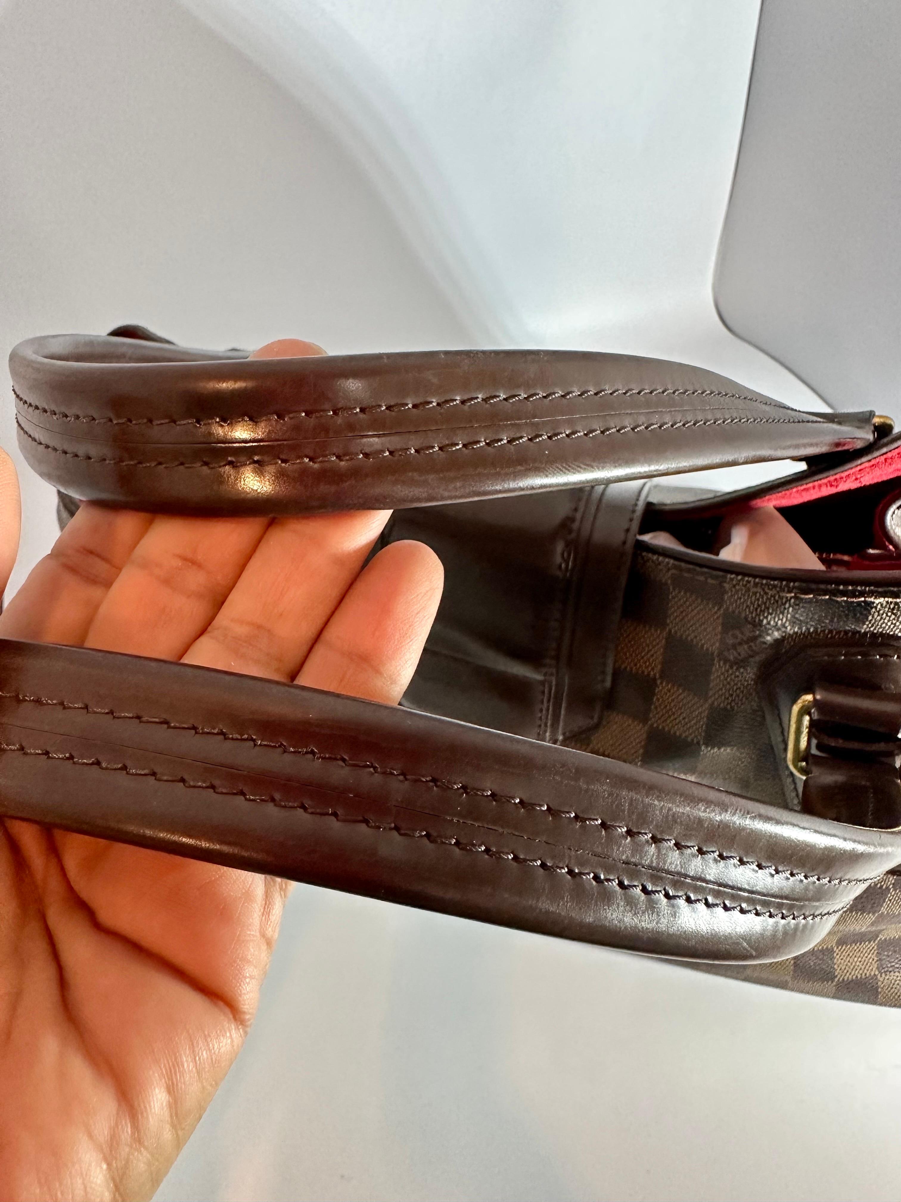 Brown Vintage  Louis Vuitton Sistina Shoulder Bag Damier GM Handbag