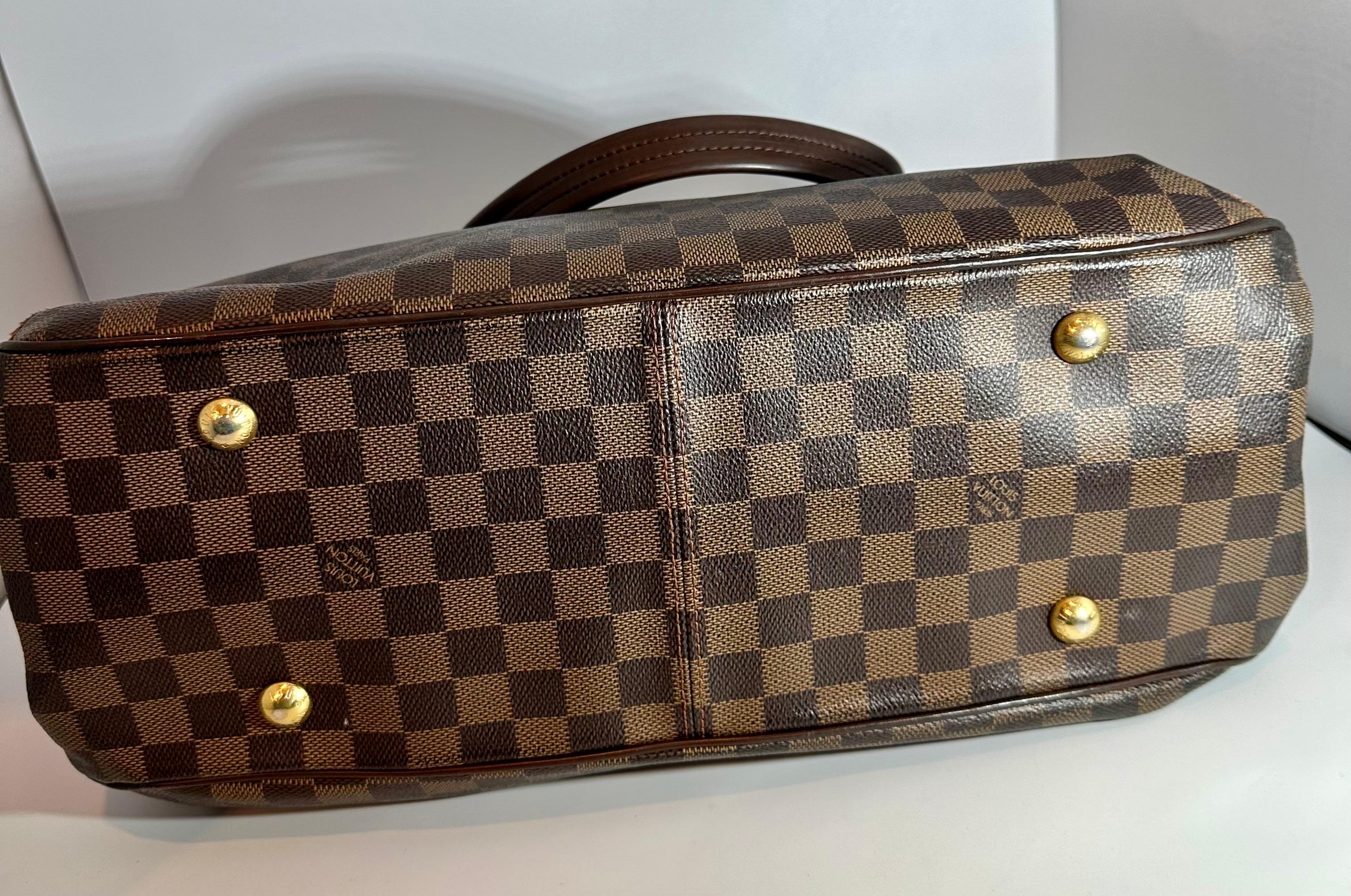 Vintage  Louis Vuitton Sistina Shoulder Bag Damier GM Handbag In Fair Condition In New York, NY