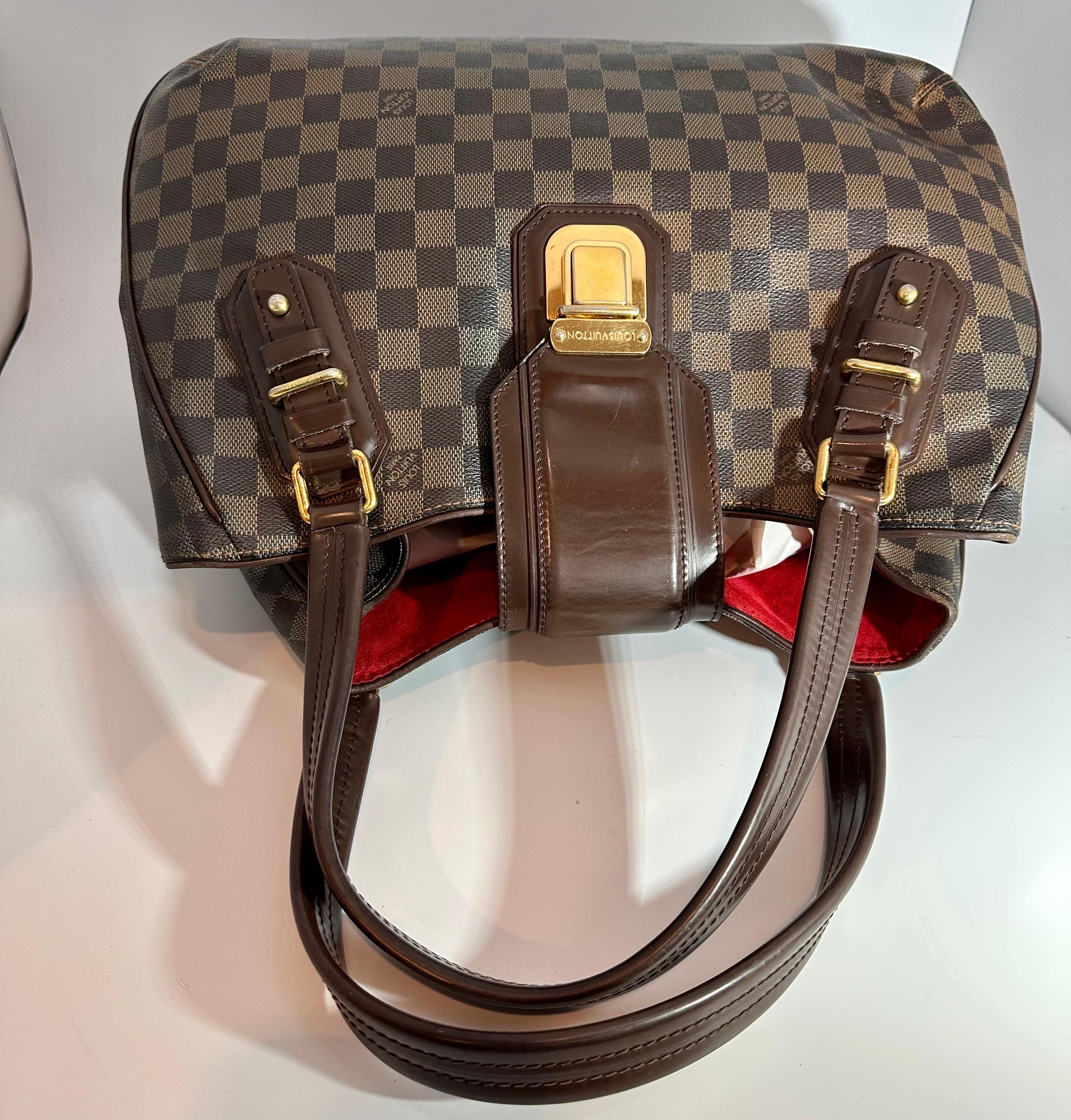 Vintage  Louis Vuitton Sistina Shoulder Bag Damier GM Handbag 2