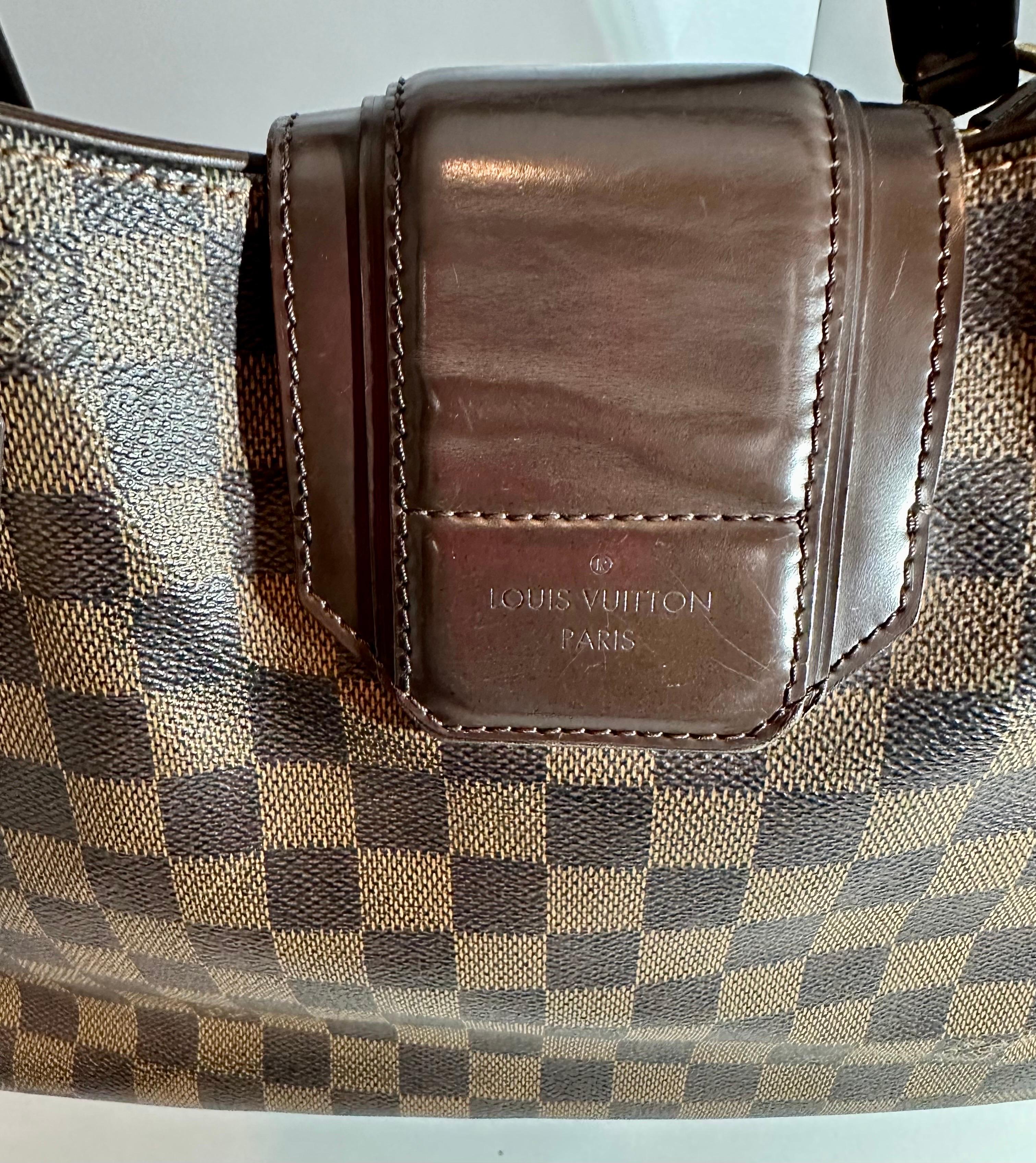 Vintage  Louis Vuitton Sistina Shoulder Bag Damier GM Handbag 3