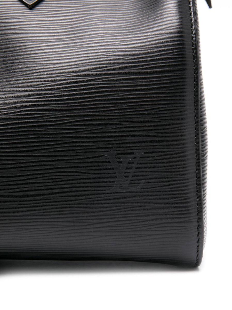 Vintage Louis Vuitton Speedy 25 Black Epi Leather City Handbag In Excellent Condition In London, GB