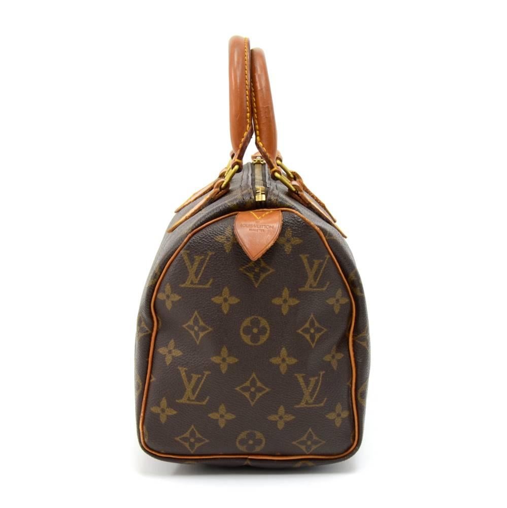 Louis Vuitton Vintage Monogram Speedy 25  Brown Handle Bags Handbags   LOU738730  The RealReal