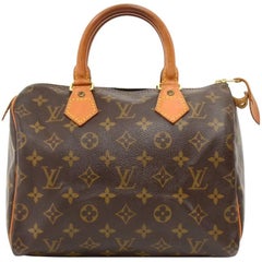 Vintage Louis Vuitton Speedy 25 Monogram Canvas City Hand Bag