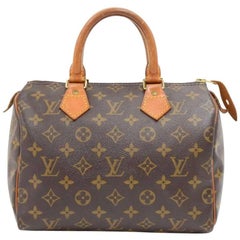 Vintage Louis Vuitton Speedy 25 Monogram Canvas City Hand Bag
