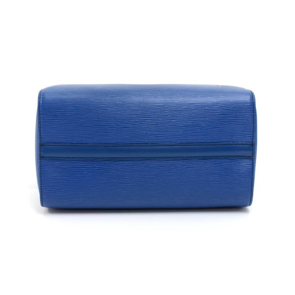 Louis Vuitton Vintage Speedy 30 Blue Epi Leather City Hand Bag  1