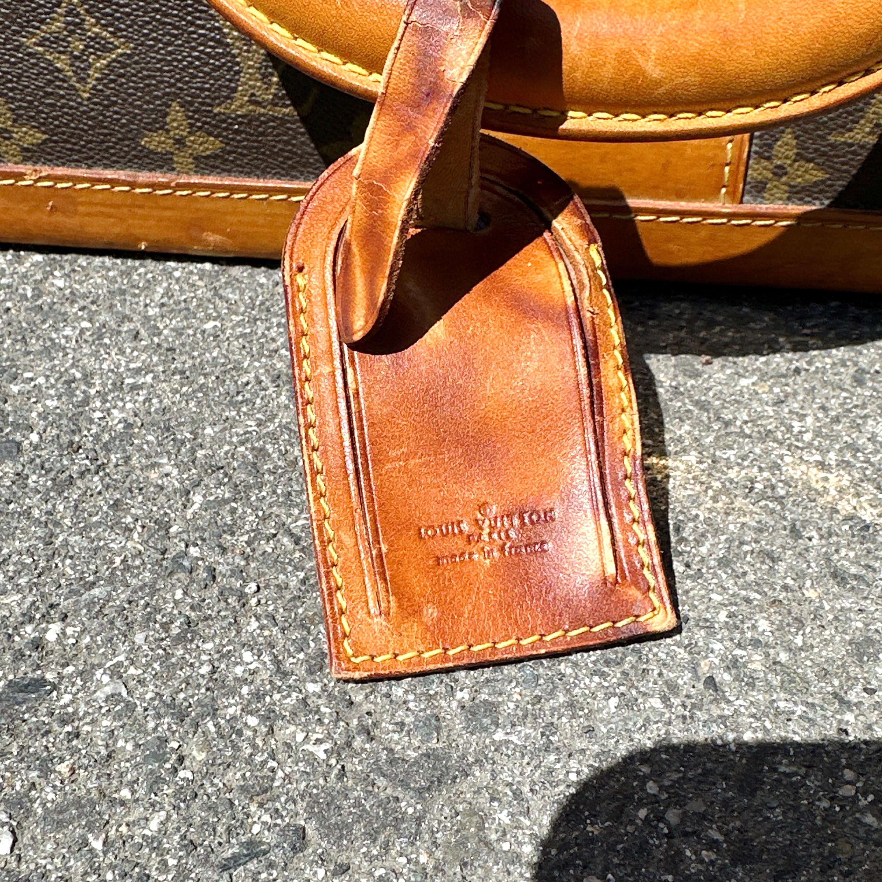 20th Century Vintage Louis Vuitton Stratos 70 Secret Lock Suitcase For Sale
