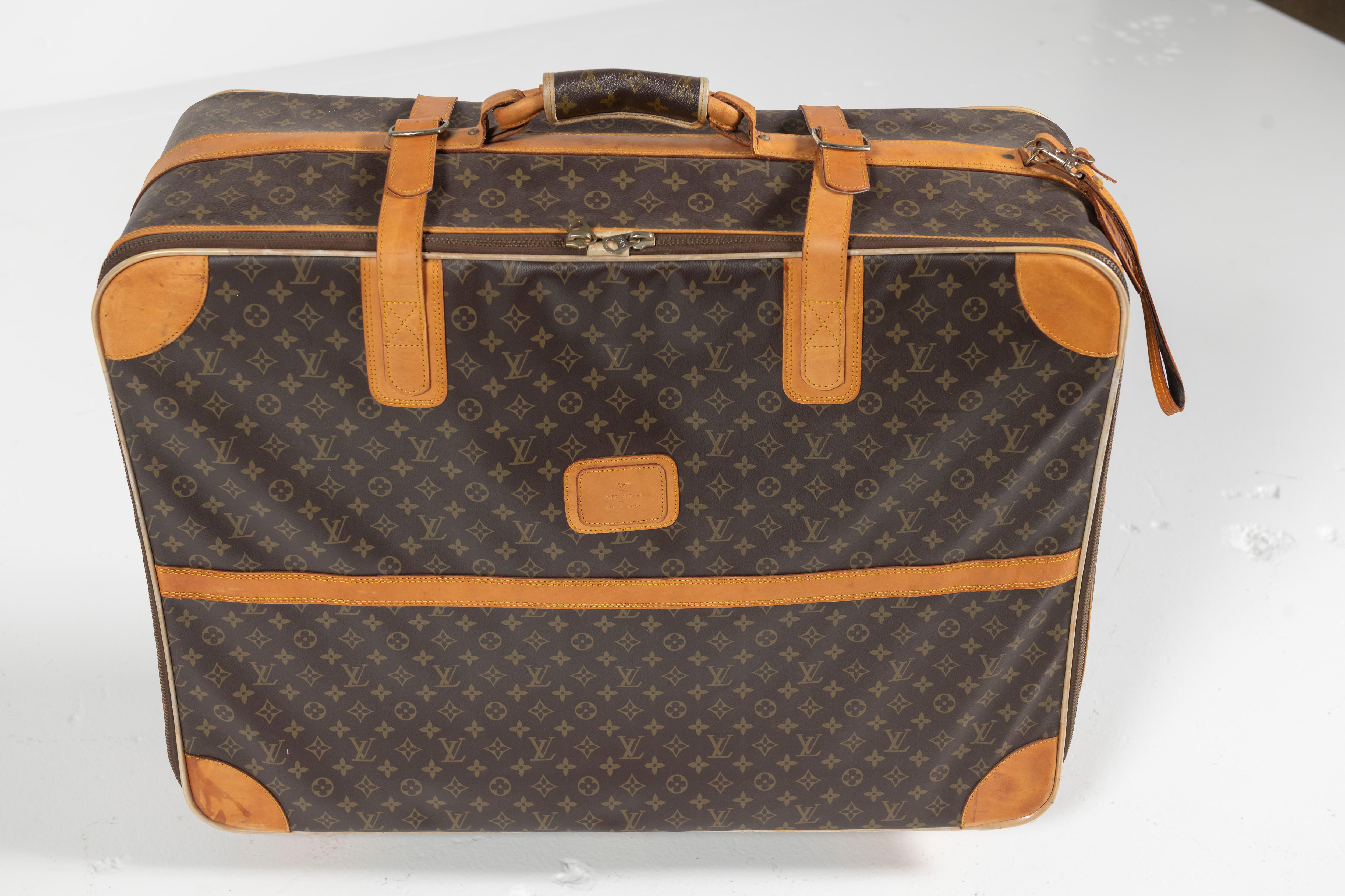 Vintage Louis Vuitton Suitcase, Monogrammed Coated Canvas, Large-Sized For Sale 1