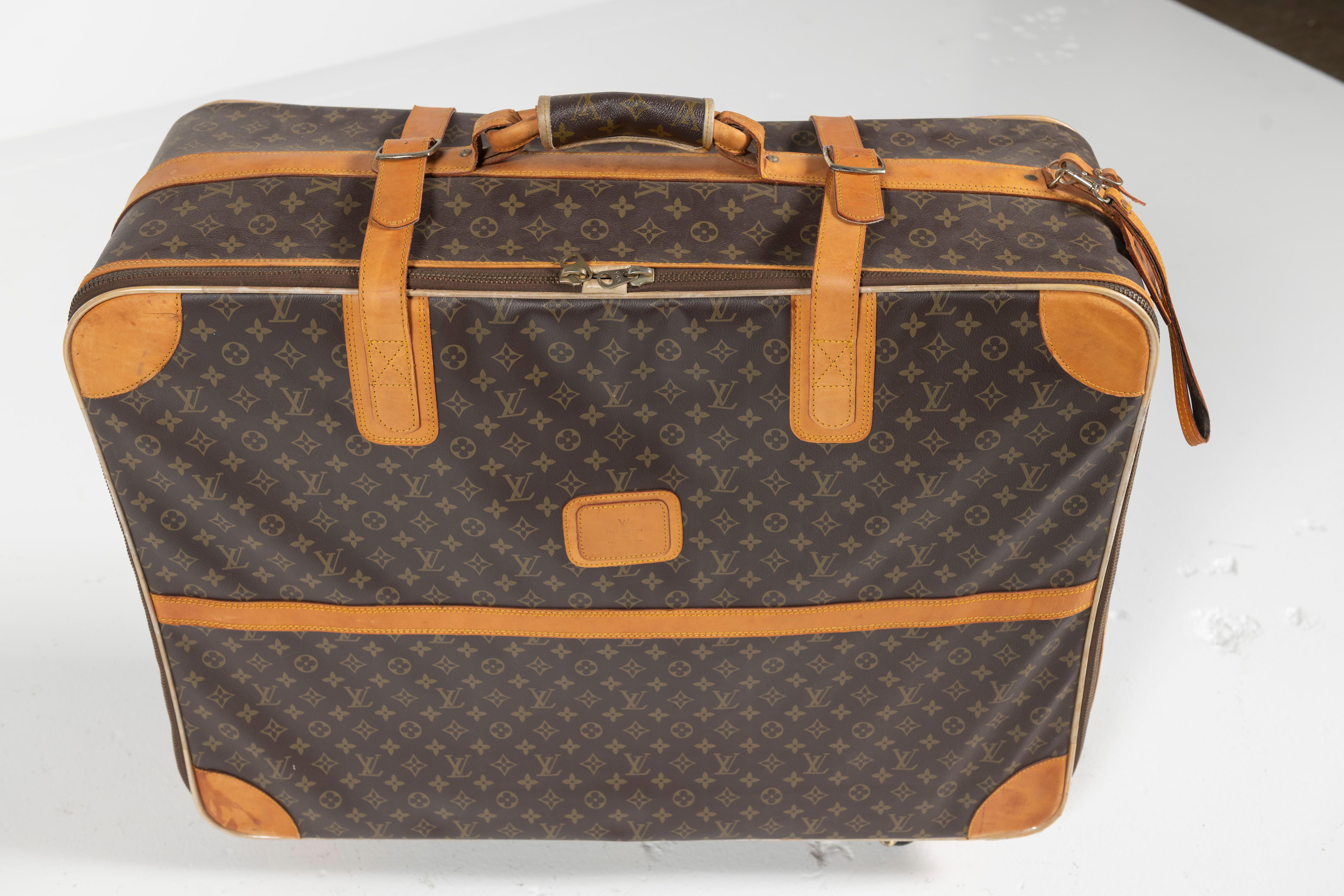 Vintage Louis Vuitton Suitcase, Monogrammed Coated Canvas, Large-Sized For Sale 2