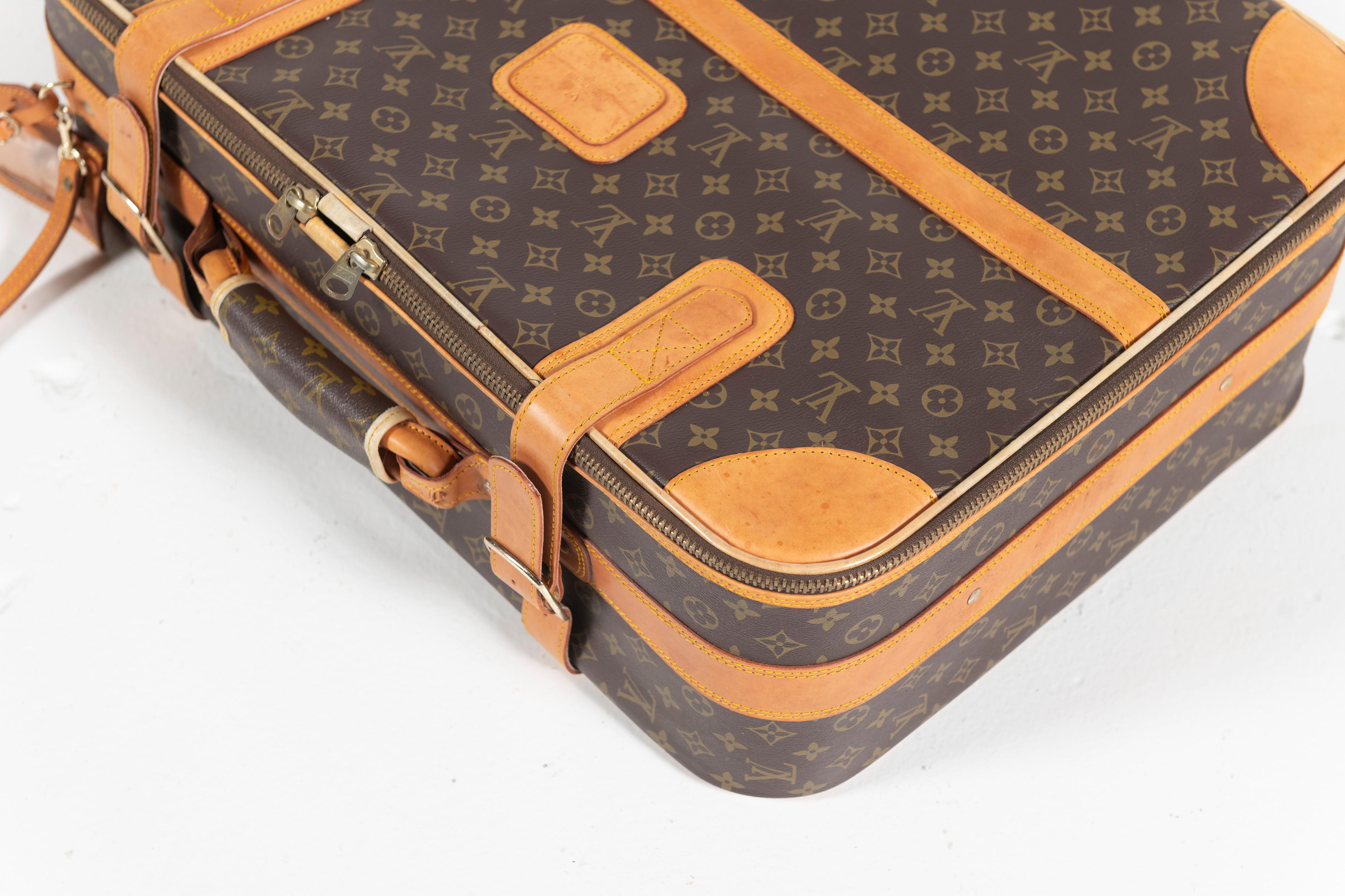 Vintage Louis Vuitton Suitcase, Monogrammed Coated Canvas, Small-Sized For Sale 5