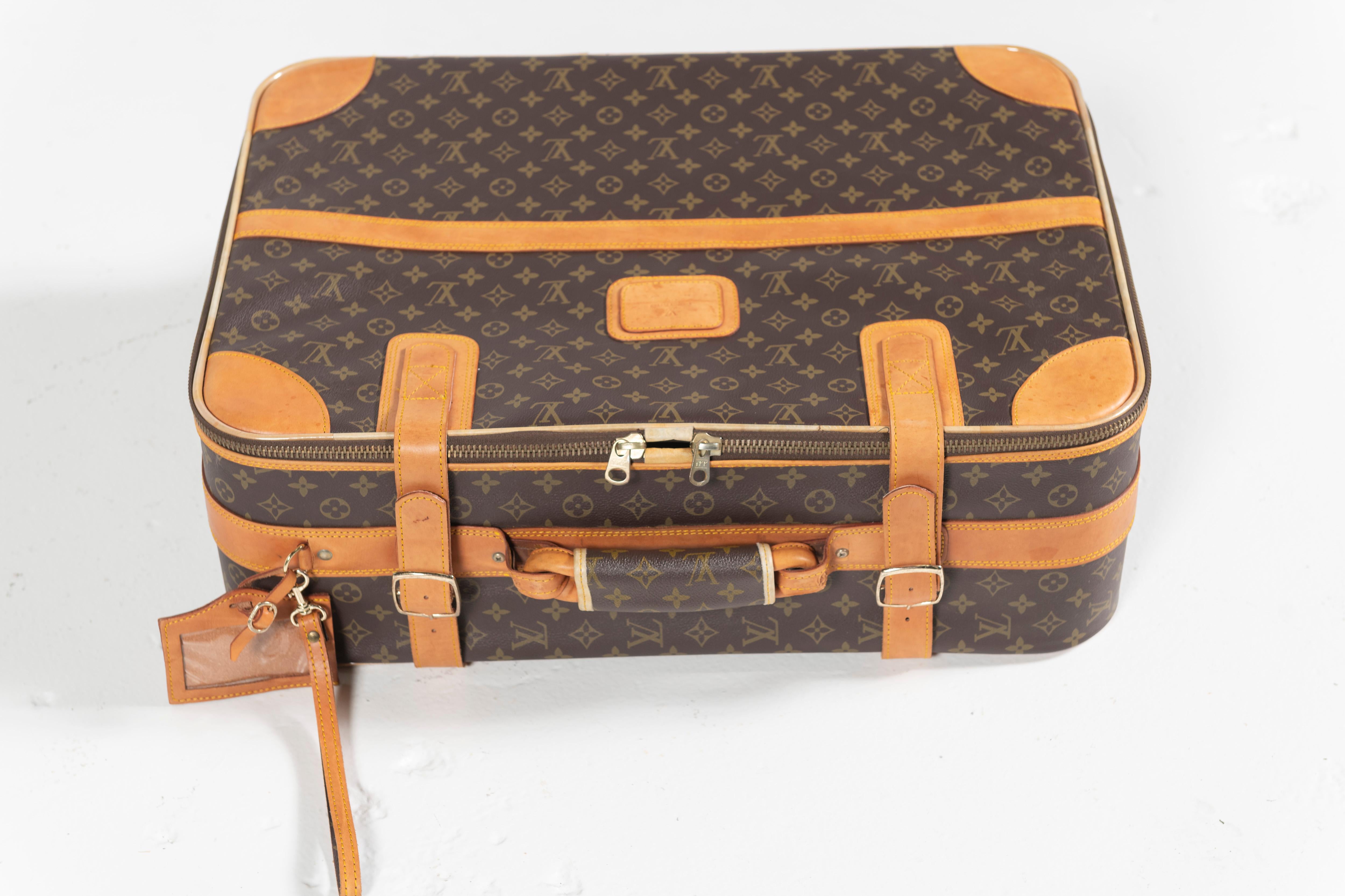 Vintage Louis Vuitton Suitcase, Monogrammed Coated Canvas, Small-Sized For Sale 6
