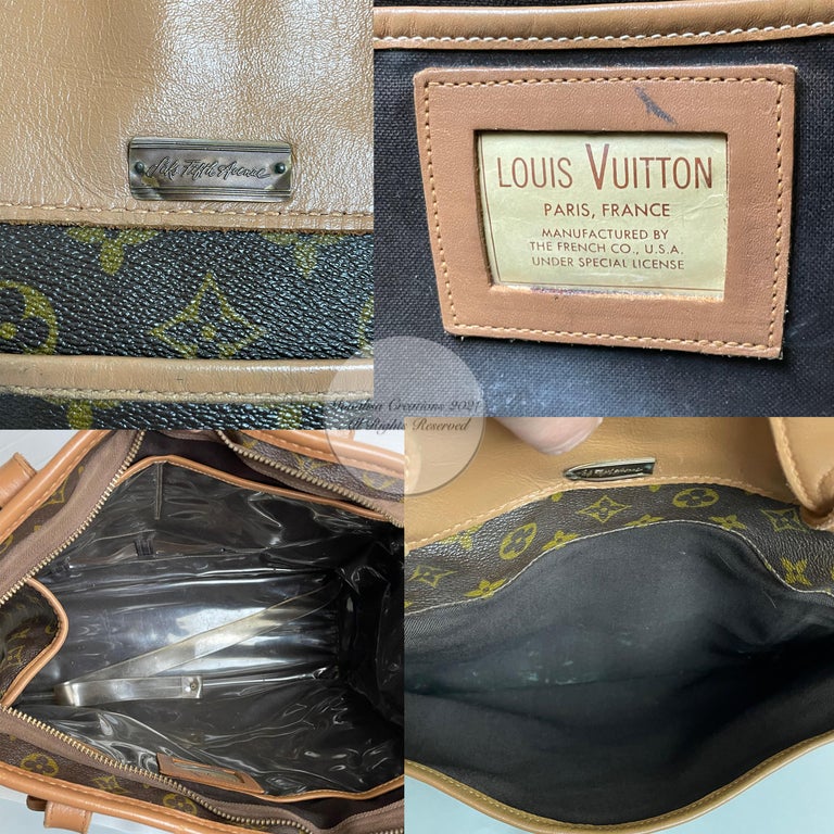 Vintage Louis Vuitton Tote Bag Travel Carry On Case French Luggage Co Saks  For Sale 6
