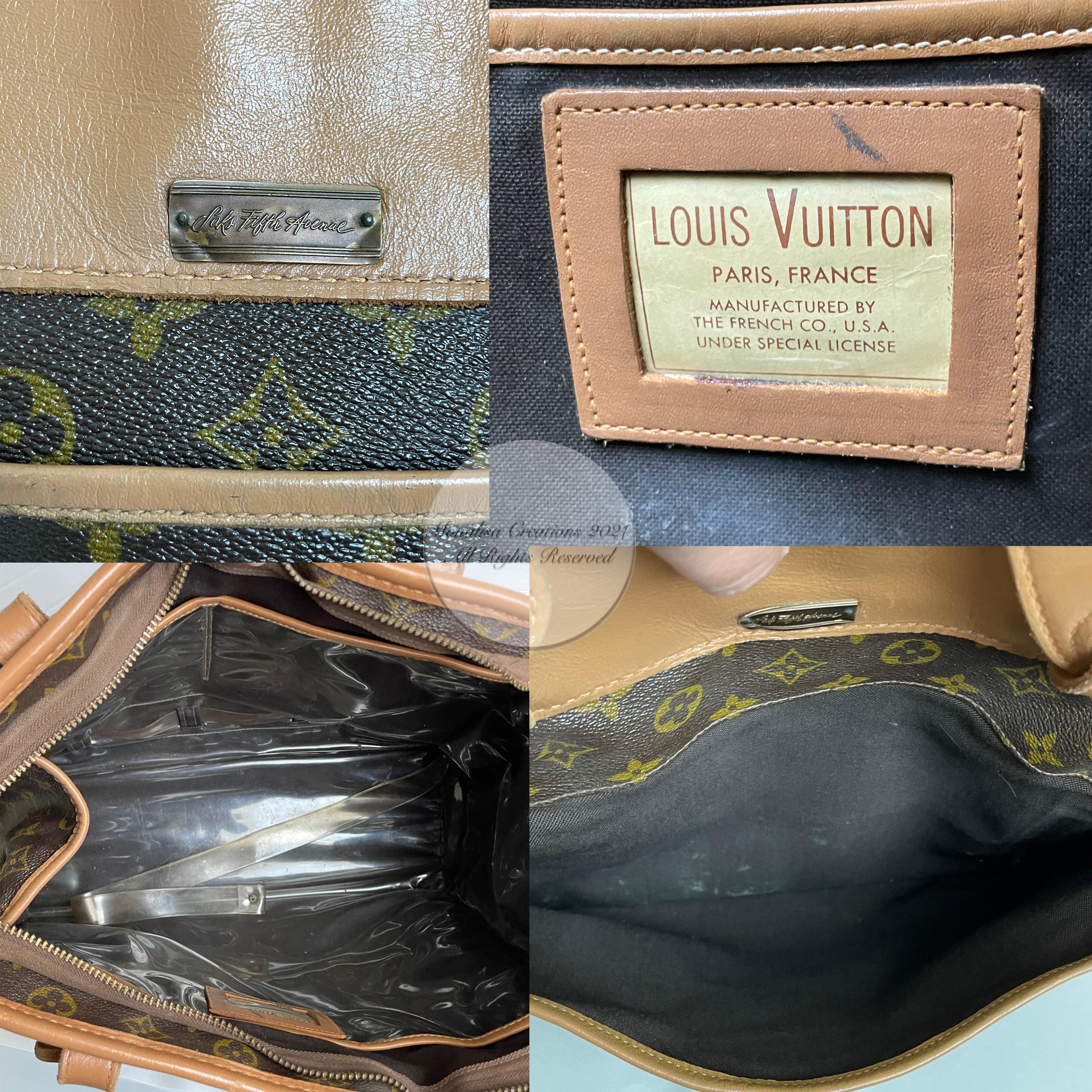 Vintage Louis Vuitton Tote Bag Travel Carry On Case French Luggage Co