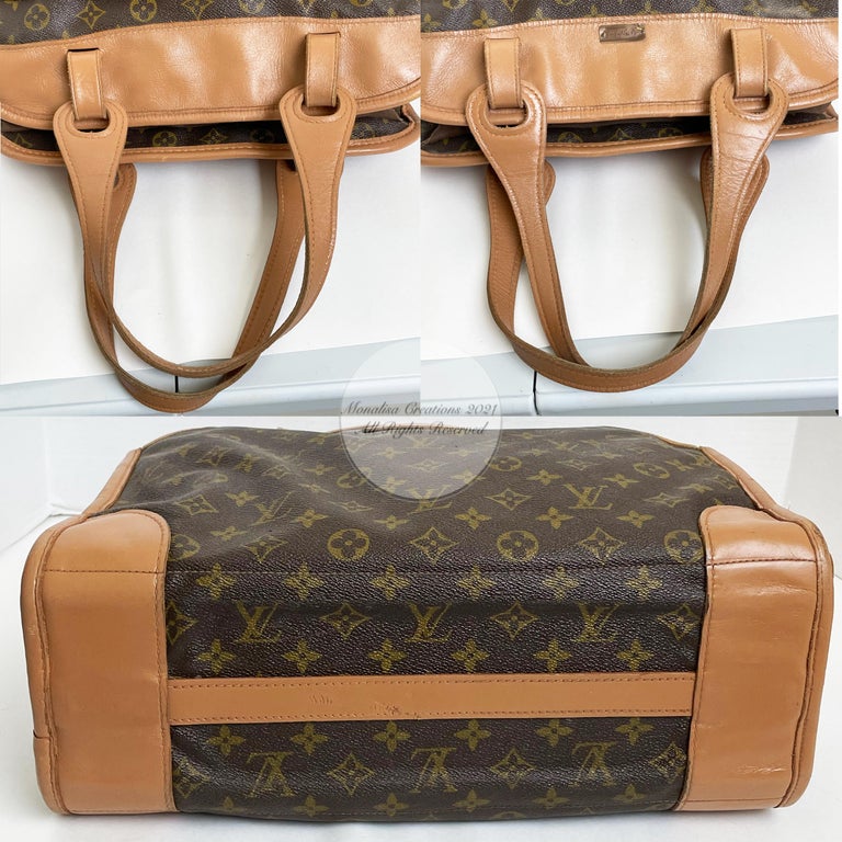 Sac cabas de voyage vintage Louis Vuitton sur coffret French Luggage Co Saks  En vente sur 1stDibs