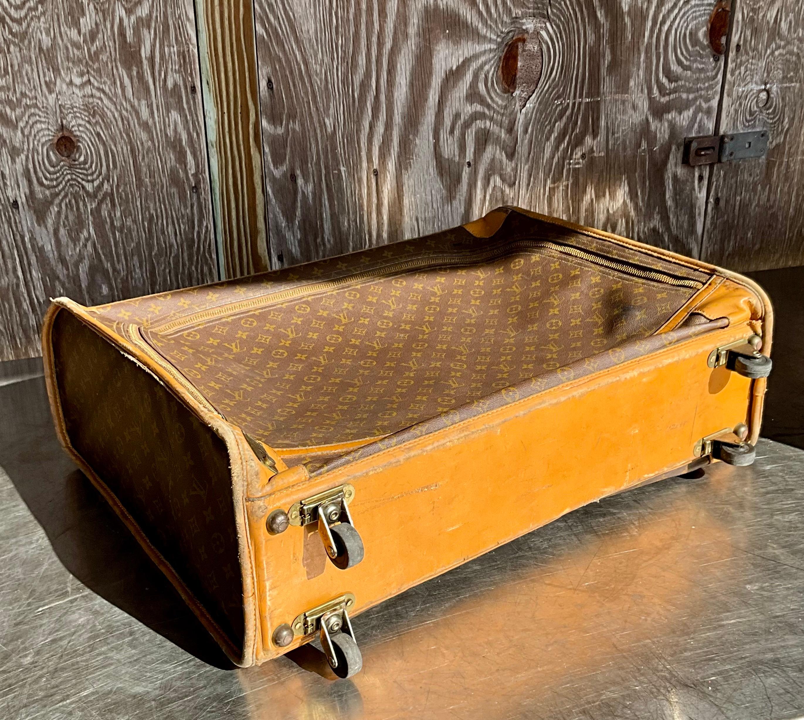Vintage Louis Vuitton XL Trunk with Wheels For Sale 1