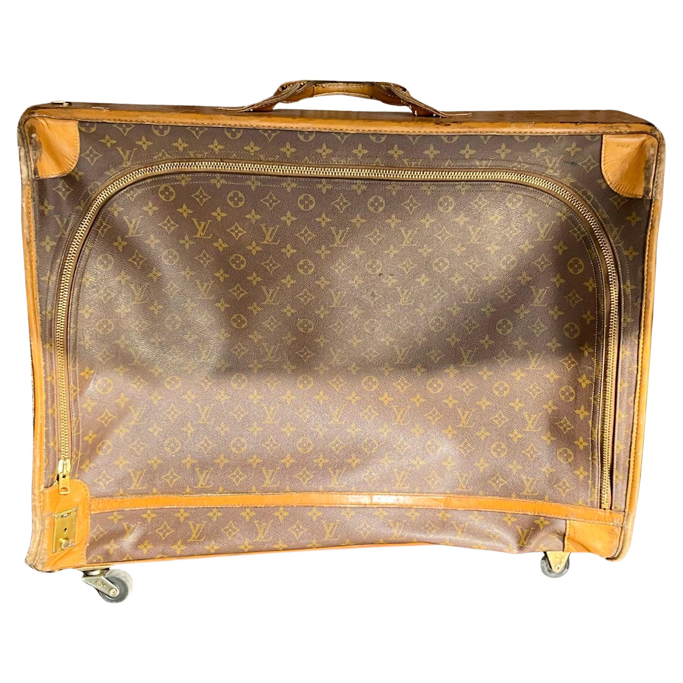 Vintage Louis Vuitton XL Trunk with Wheels For Sale