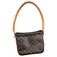 Borsa a tracolla vintage Louis Vuitton Y2K Monogram Canvas Looping PM Made in USA