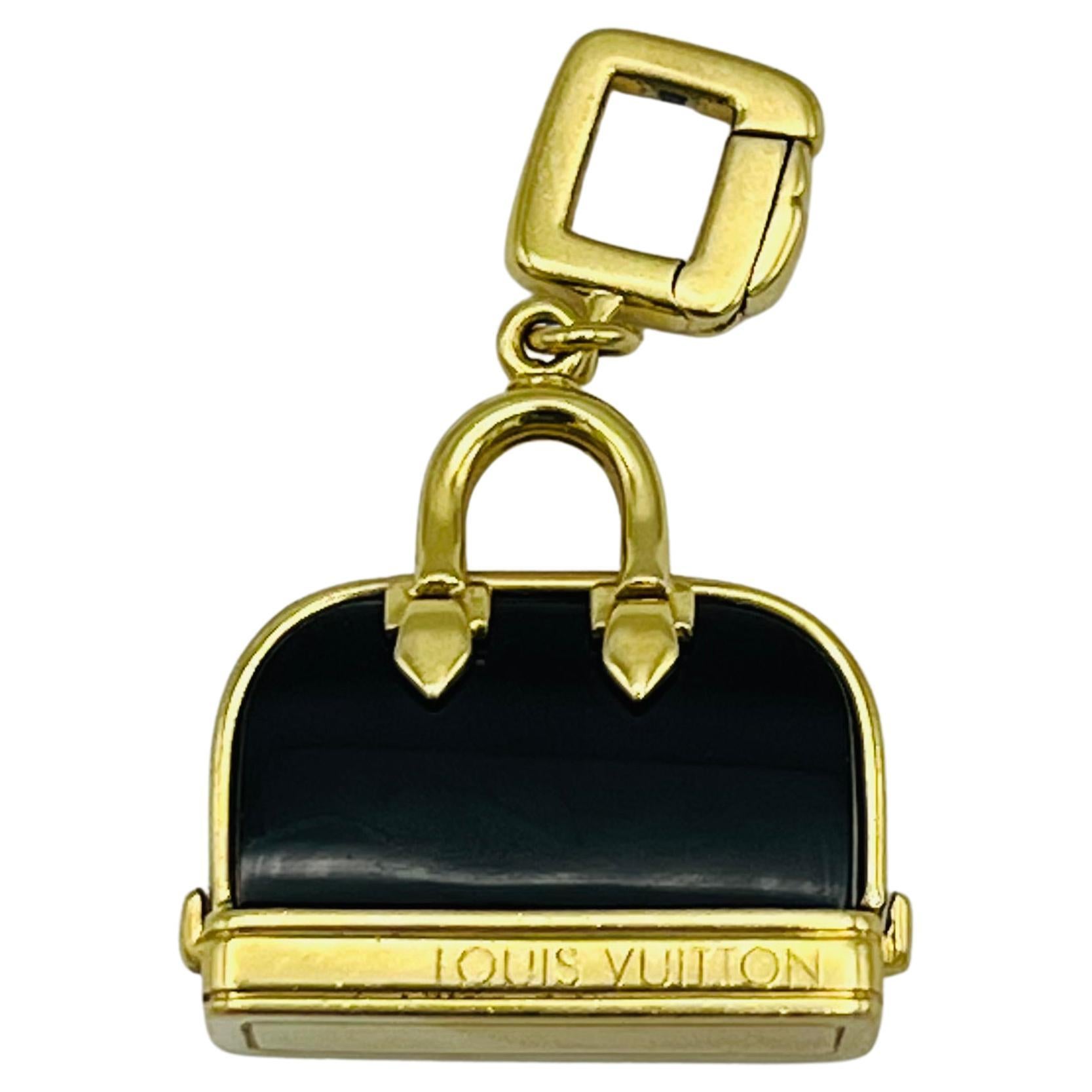 Louis Vuitton Paris 2000's 18 Karat Yellow Gold Square Lock & Key Vintage  Charm Bracelet