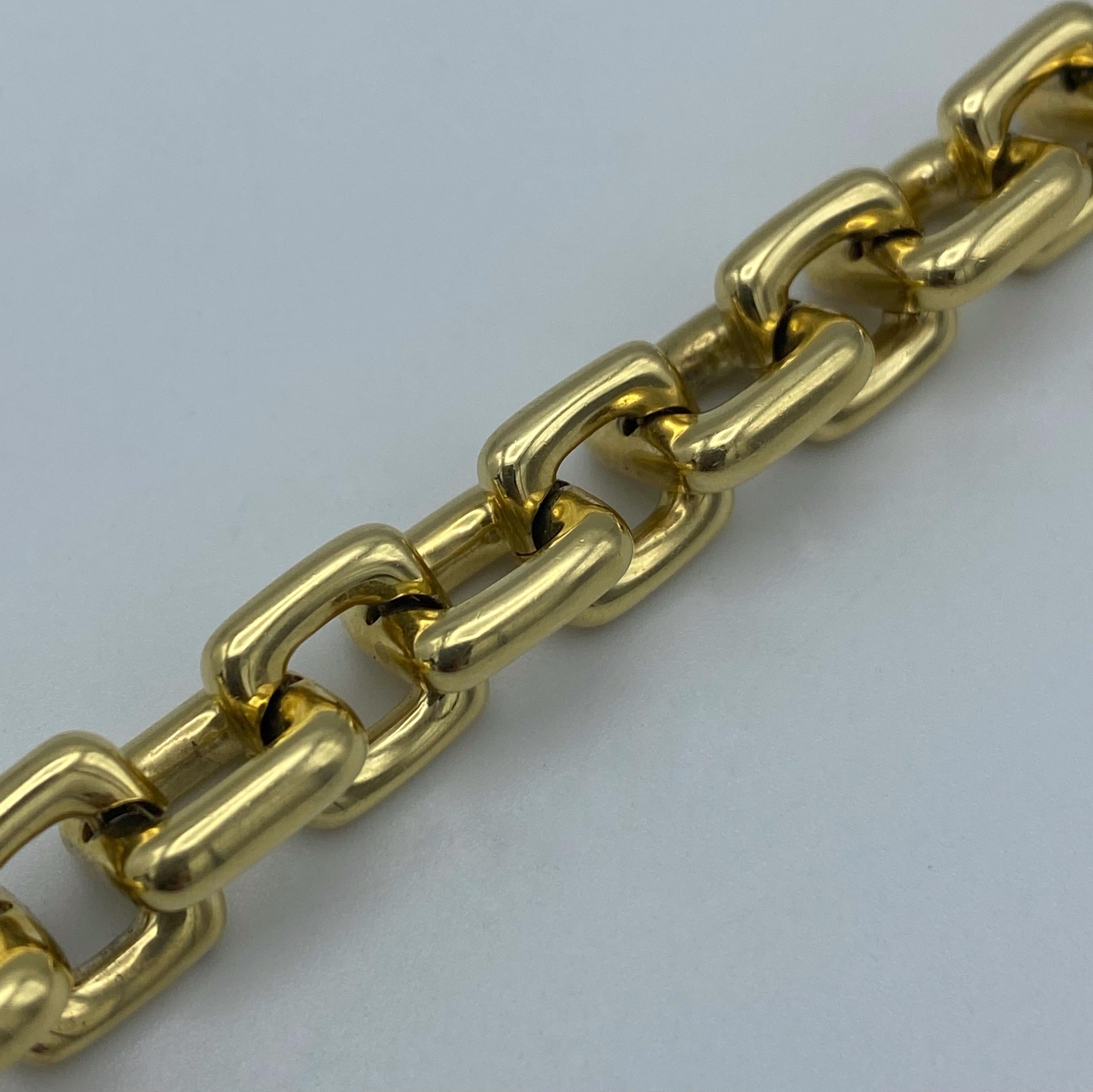 Vintage Louis Vuitton Yellow Gold Link Bracelet w/ Charms  2