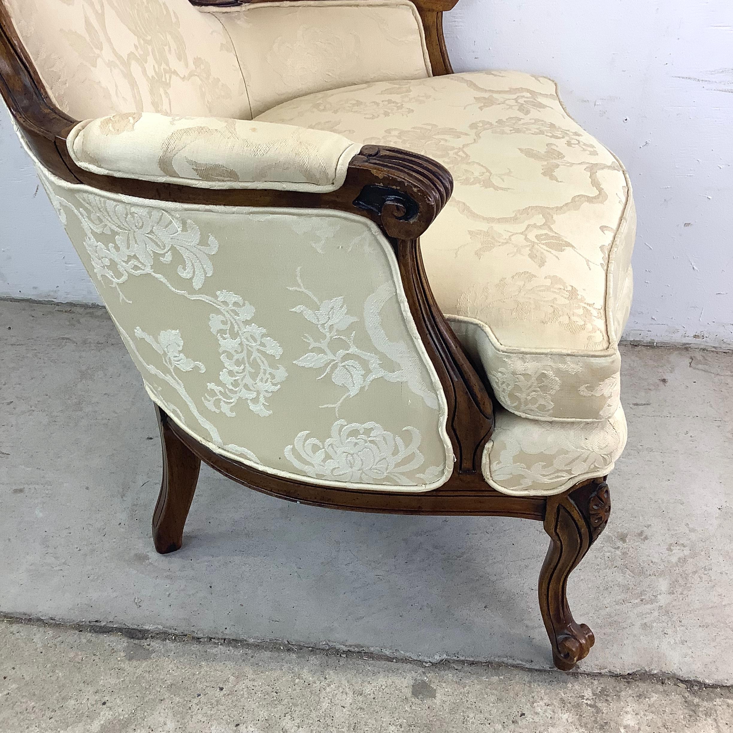 Vintage Louis XV Style Bergere Chair by Bernhardt Furniture For Sale 11