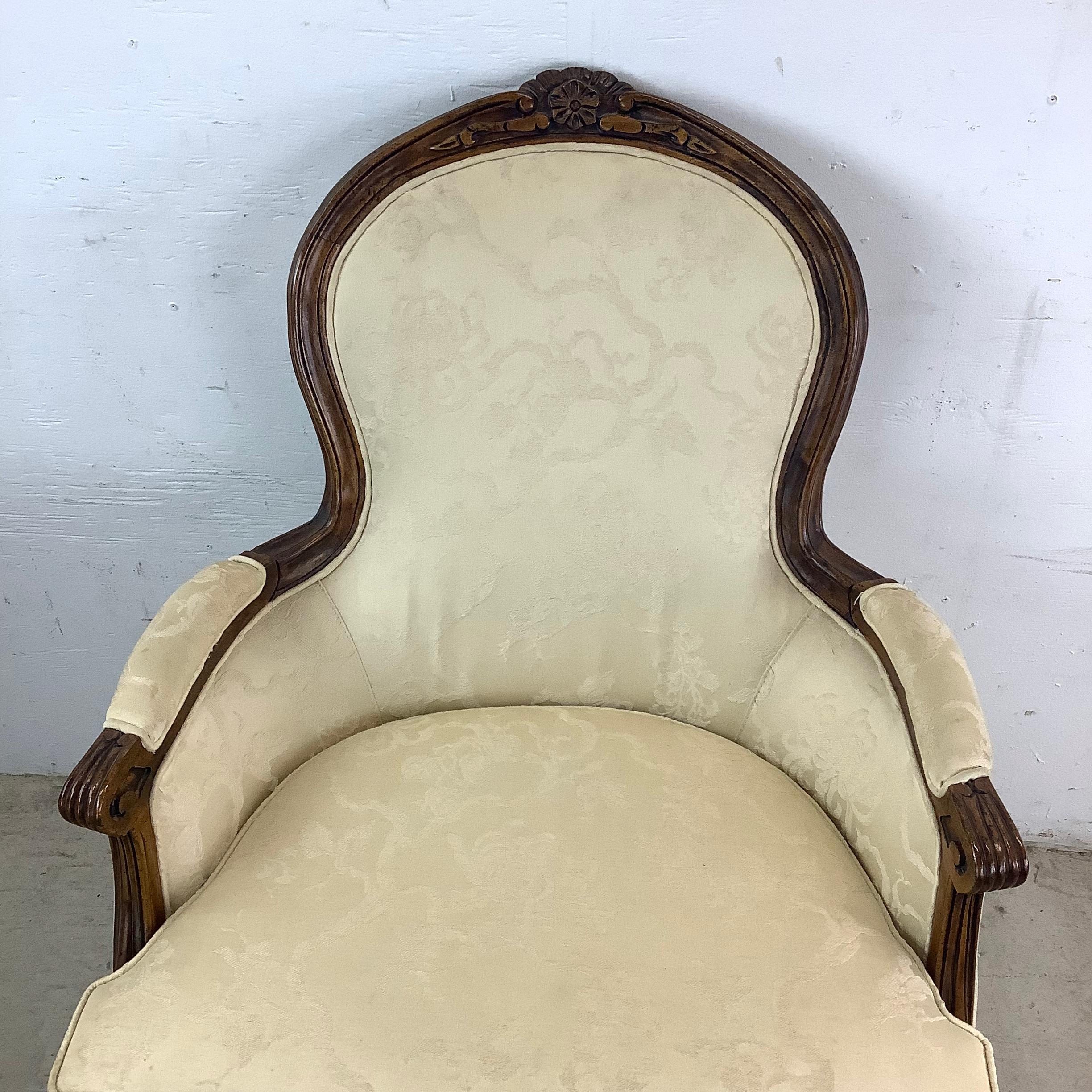 Vintage Louis XV Style Bergere Chair by Bernhardt Furniture For Sale 12