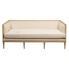 Vintage Louis XV Style Large Square Back Settee