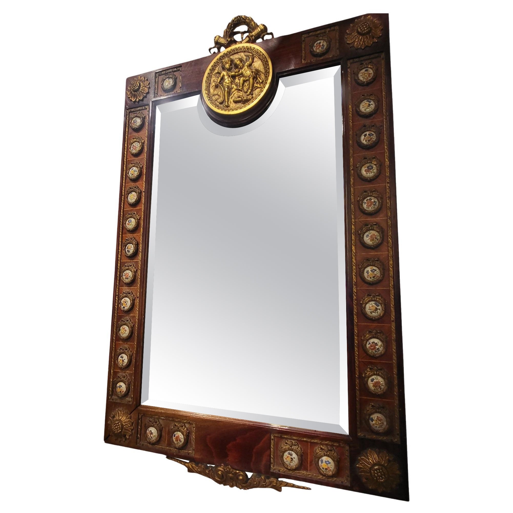 Miroir vintage de style Louis Xv