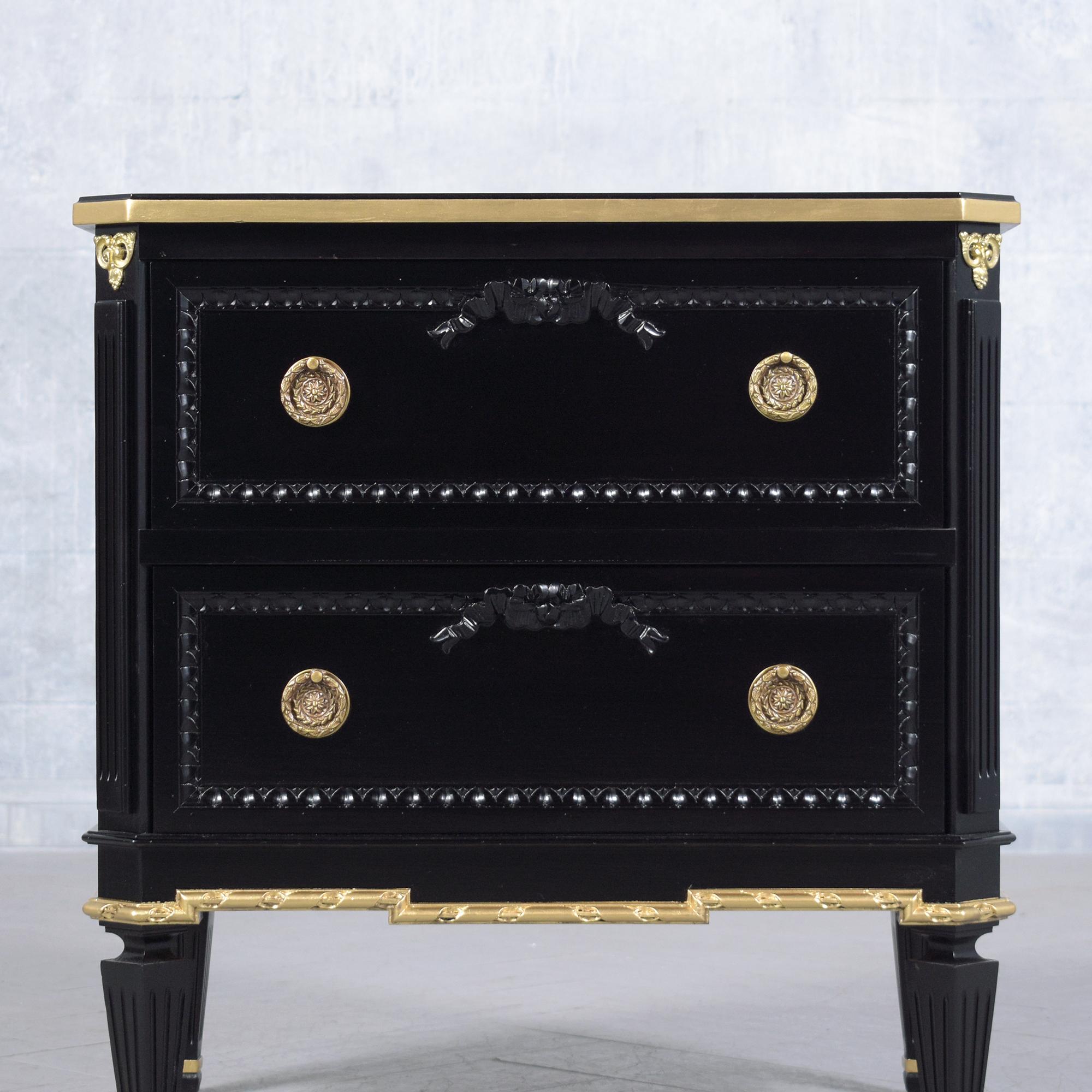 Vintage Louis XVI Mahogany Commodes: Timeless Nightstands for the Modern Home 3