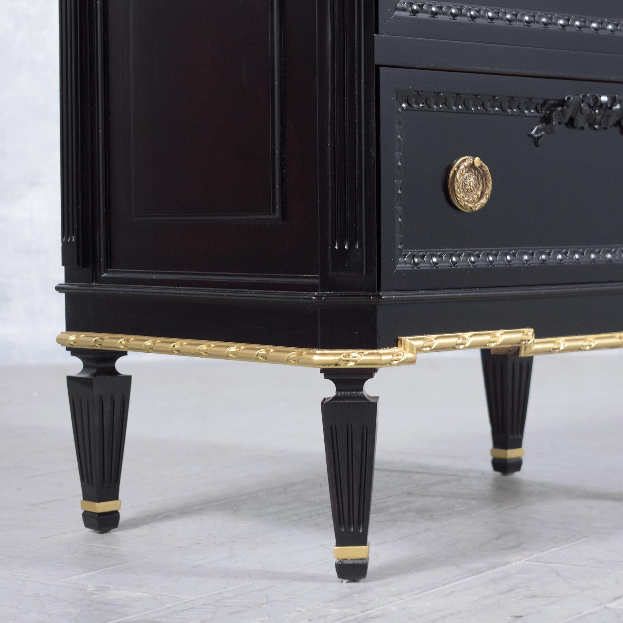 Vintage Louis XVI Mahogany Commodes: Timeless Nightstands for the Modern Home 6