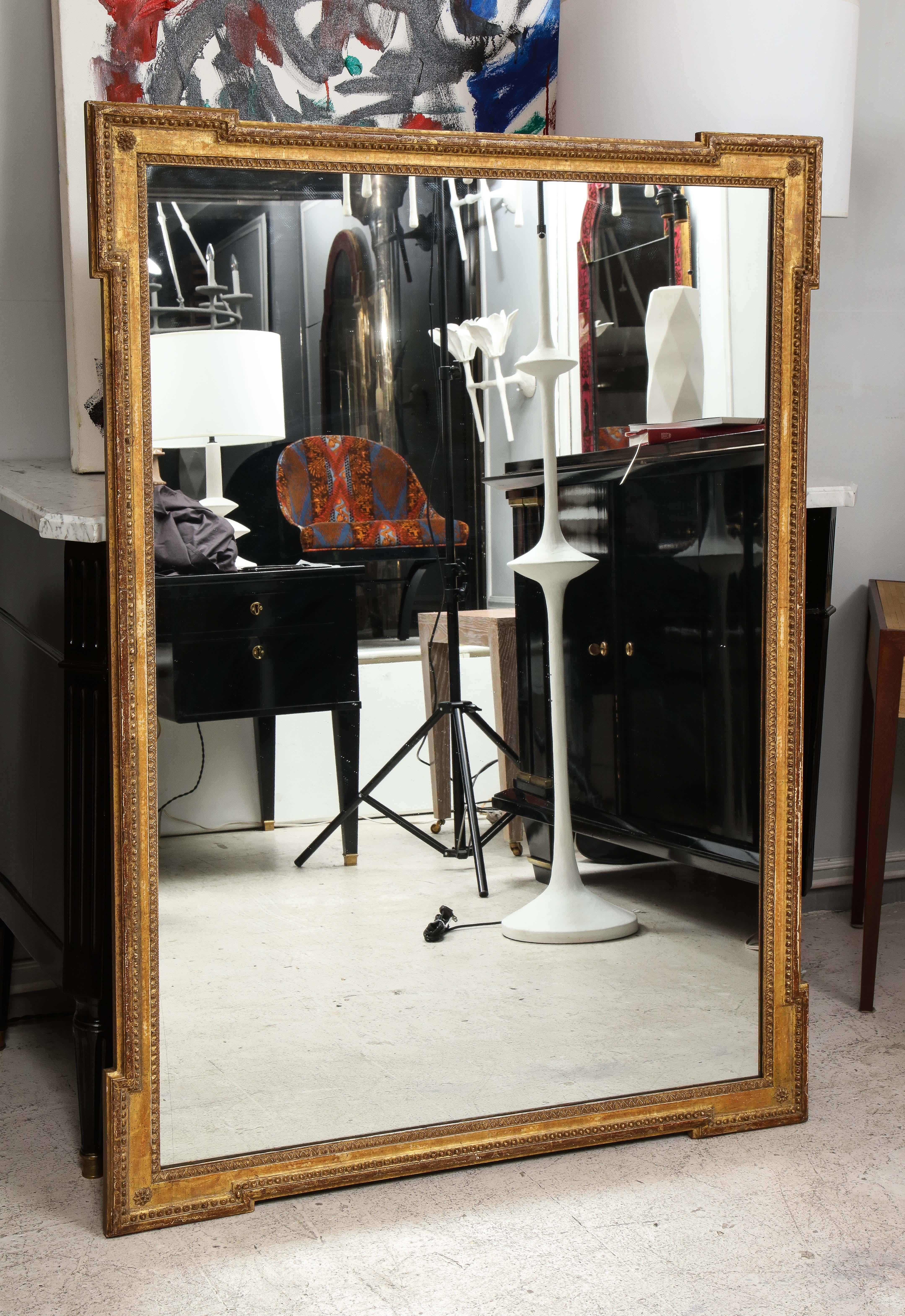 Vintage Louis XVI Style Giltwood Mirror 5