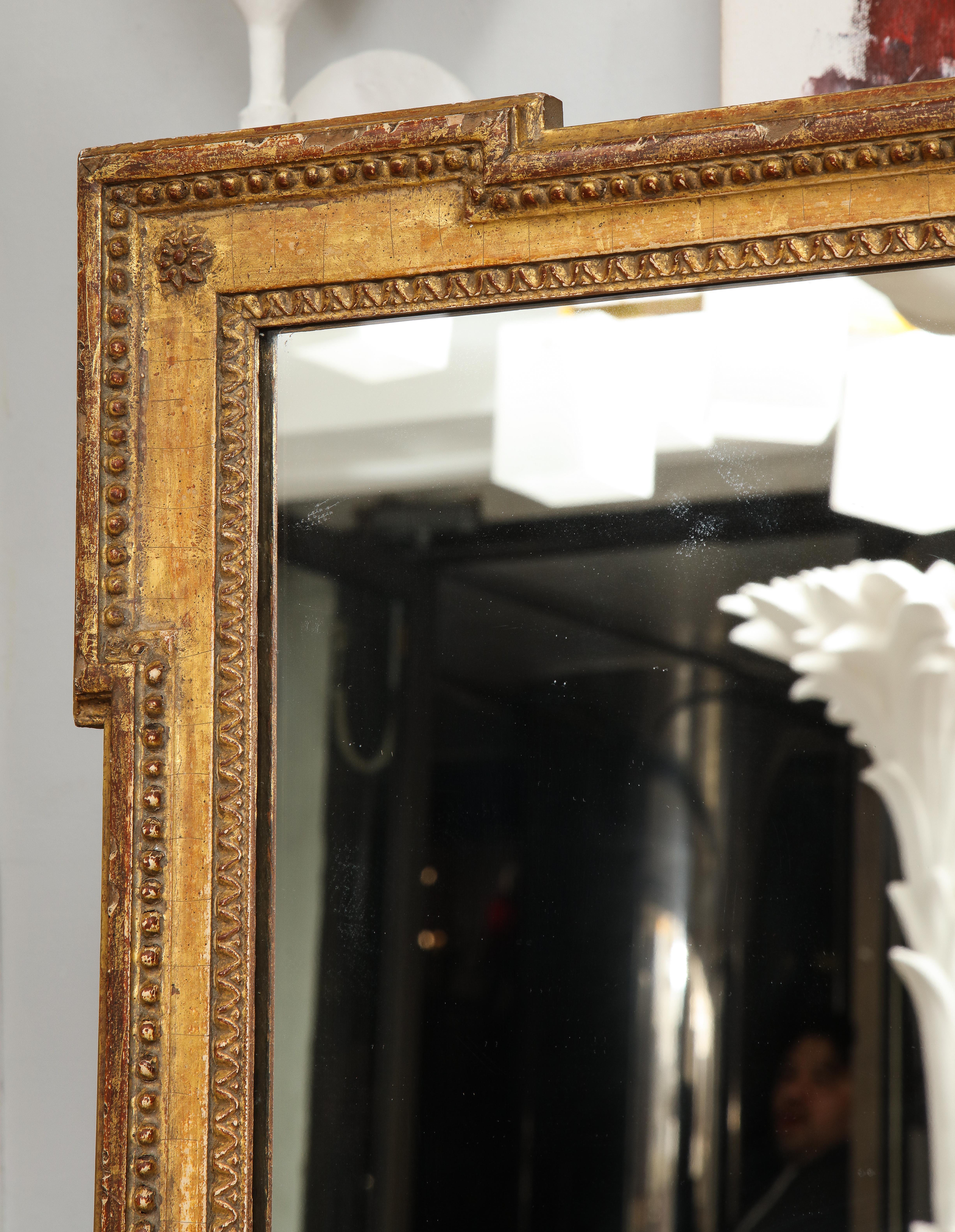 Vintage Louis XVI Style Giltwood Mirror 3