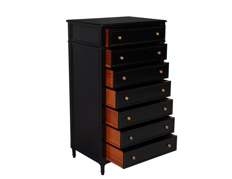 Vintage Louis XVI Style Tall Chest of Drawers Lingerie Jewelry Chest at  1stDibs