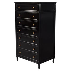 Vintage Louis XVI Style Tall Chest of Drawers Lingerie Jewelry Chest