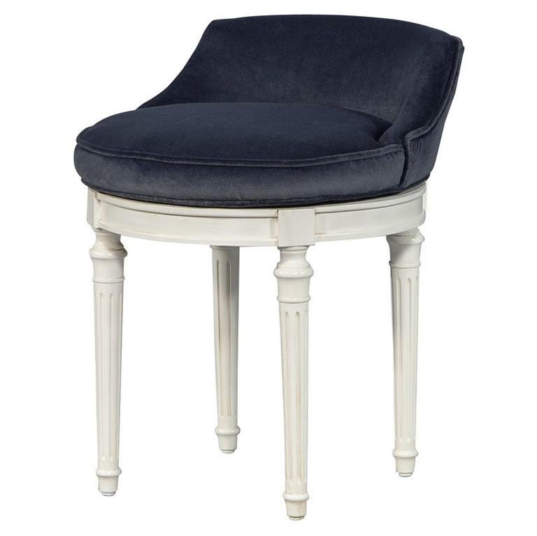 Vintage Louis Xvi Swivel Vanity Chair, Swivel Vanity Chairs
