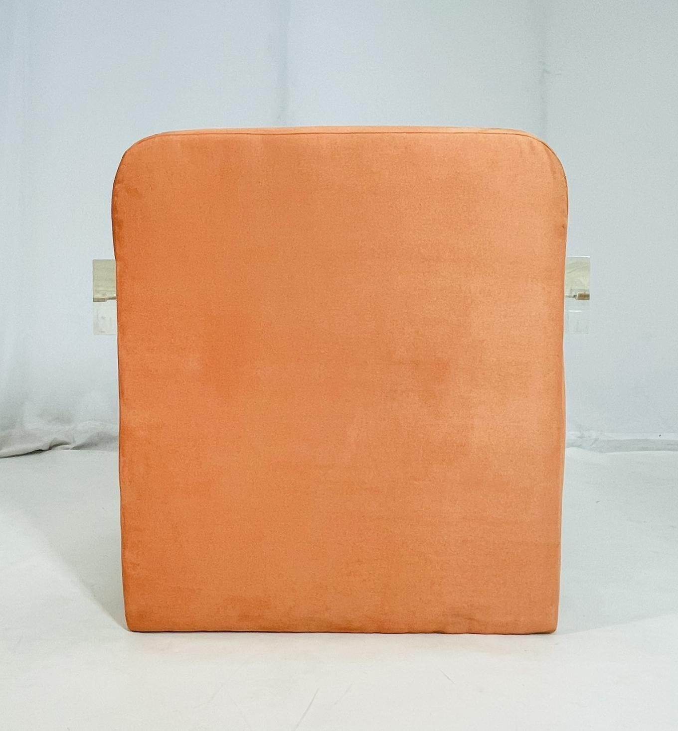 Mid Century Modern Lucite Lounge Chair, USA 1970's For Sale 6
