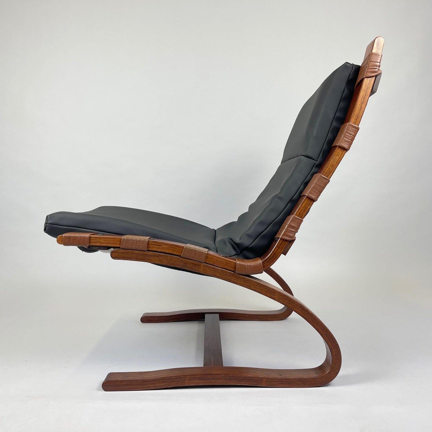 Mid-Century Modern Vintage Lounge Chair by Elsa Solheim, 1970's