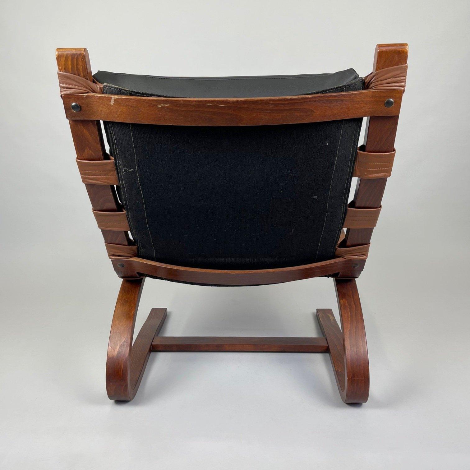 20th Century Vintage Lounge Chair by Elsa Solheim, 1970's