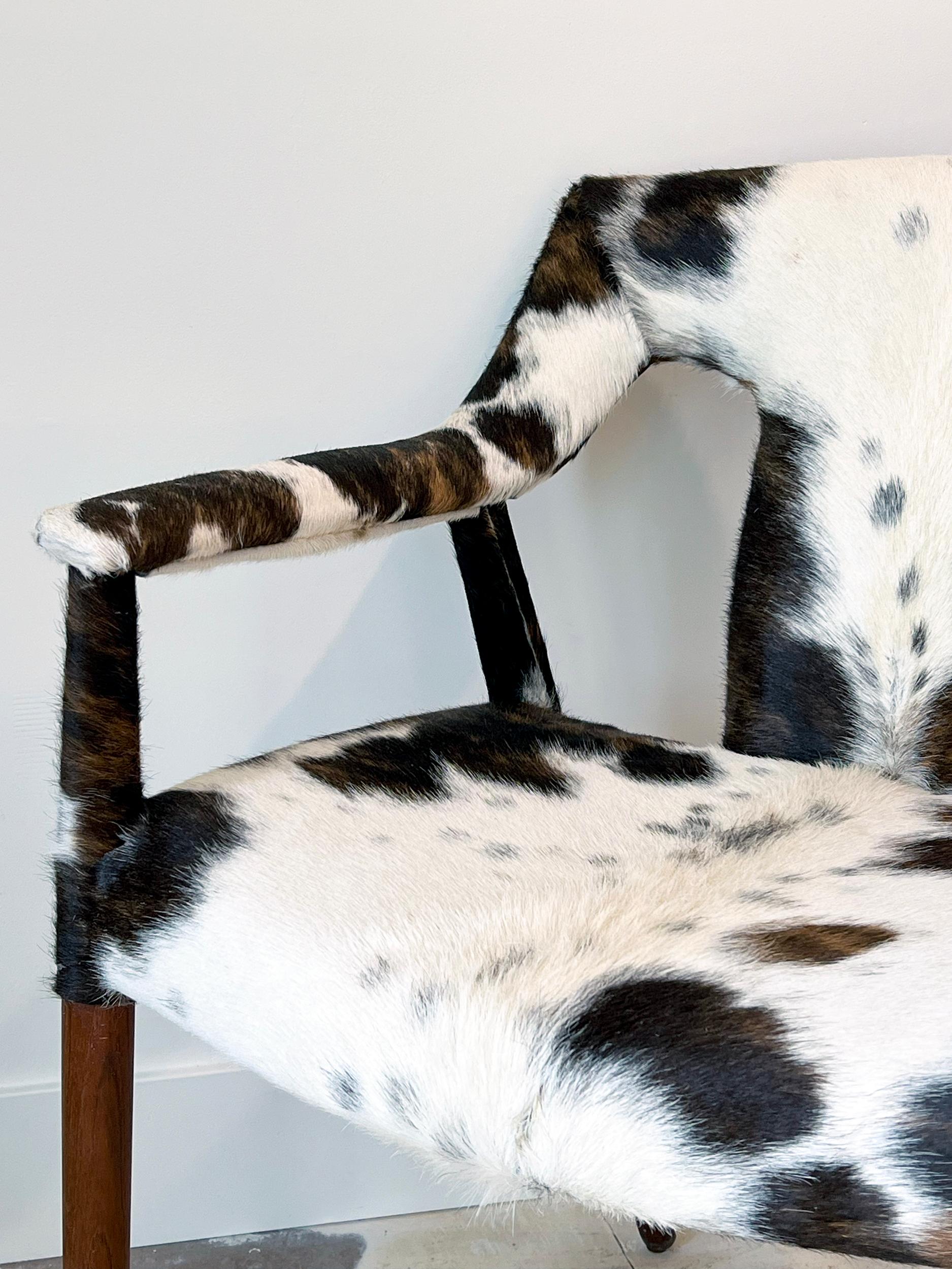 Danois Chaise longue vintage de Larsen et Madsen pour Pontoppidan en teck et cuir de vache en vente
