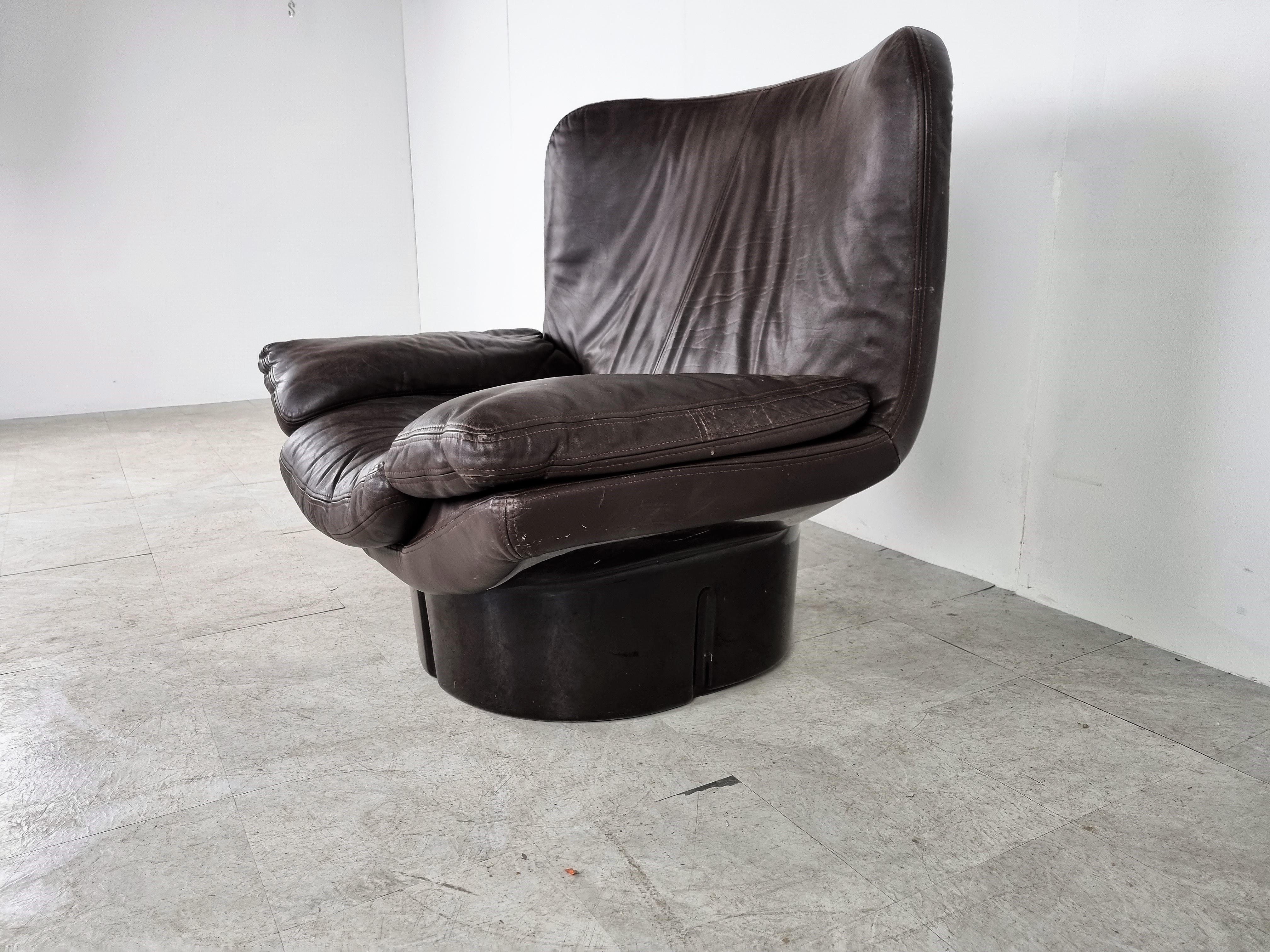 Vintage Lounge Chair by T. Ammannati and G.P. Vitelli for Comfort in Italy, 197 In Good Condition For Sale In HEVERLEE, BE