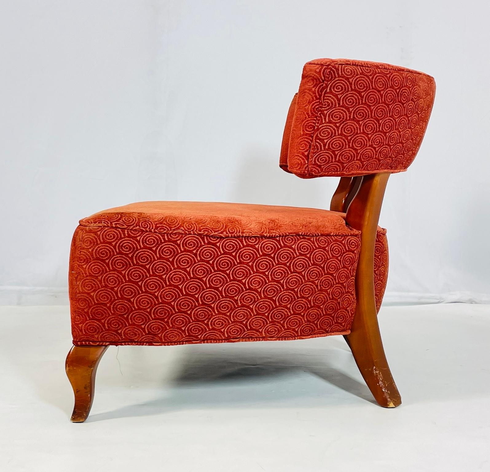 Hand-Crafted Vintage Lounge Chair by Thayer Coggin, USA 1980's For Sale