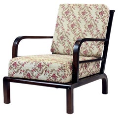 Vintage Lounge Chair In Wood, Czechoslovakia Circa 1940s
