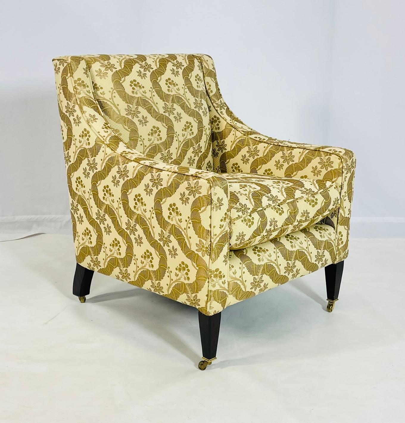Post-Modern Vintage Lounge Chair Made in England by George Smith For Sale