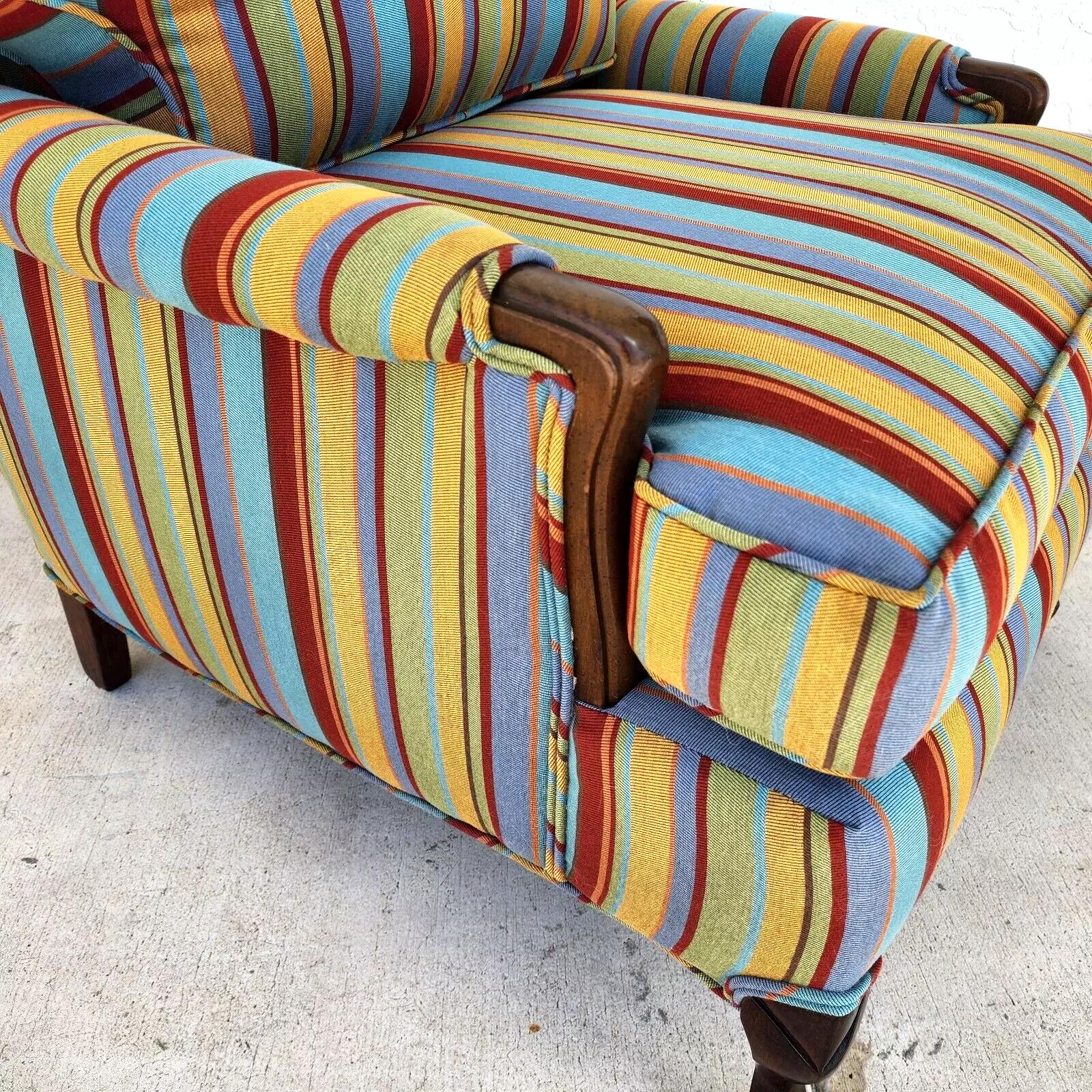 Vintage Lounge Chair New Upholstery For Sale 2